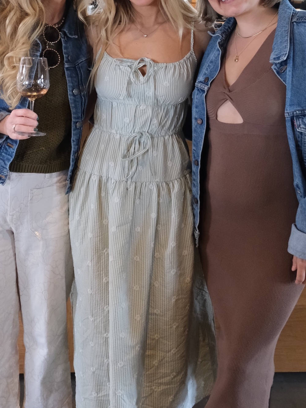 Sage Green Strappy Tiered Maxi Dress